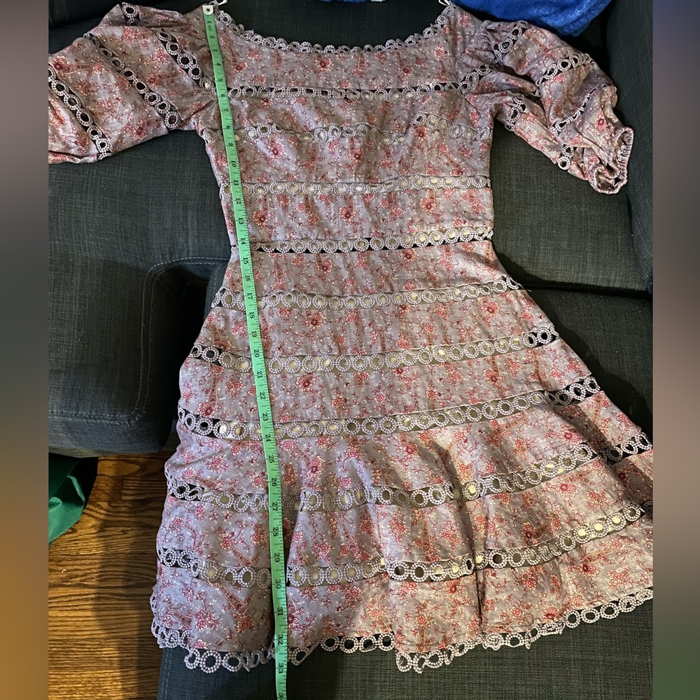 NWT ZIMMERMANN CIRCLE TRIM PRINT DRESS - Picture 13 of 13
